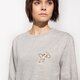 Moteriškas džemperis HYPE DŽEMPERIS MEW EMBROIDERY hpok034 spalva pilka