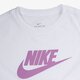 Vaikiški marškinėliai NIKE MARŠKINĖLIAI SPORTSWEAR ar5088-108 spalva balta