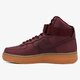 Moteriški kedai NIKE WMNS AIR FORCE 1 HI SE 860544600 spalva tamsiai raudona