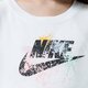 Vaikiški marškinėliai NIKE MARŠKINĖLIAI SPORTSWEAR dh5865-100 spalva balta