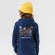 Vaikiškas džemperis ADIDAS DŽEMPERIS SU GOBTUVU HOODIE BOY h22639 spalva tamsiai mėlyna
