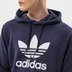 Vyriškas džemperis ADIDAS DŽEMPERIS SU GOBTUVU TREFOIL HOODY he9497 spalva tamsiai mėlyna