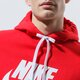Vyriškas džemperis NIKE DŽEMPERIS SU GOBTUVU SPORTSWEAR CLUB FLEECE bv2973-657 spalva raudona