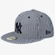Vaikiška kepurė su snapeliu NEW ERA KEPURĖ PINSTRIPE NY YANKEES NAV/WHT 80258931 spalva tamsiai mėlyna