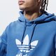 Vyriškas džemperis ADIDAS DŽEMPERIS SU GOBTUVU TREFOIL HOODIE gn3460 spalva mėlyna