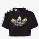 Vaikiški marškinėliai ADIDAS MARŠKINĖLIAI CROP TEE GIRL ib8583 spalva juoda