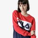Moteriškas džemperis FILA DŽEMPERIS LEAH CREW SWEAT 687043g06 spalva tamsiai mėlyna