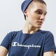 Moteriški marškinėliai CHAMPION MARŠKINĖLIAI CREWNECK MARŠKINĖLIAI 113223bs501 spalva tamsiai mėlyna