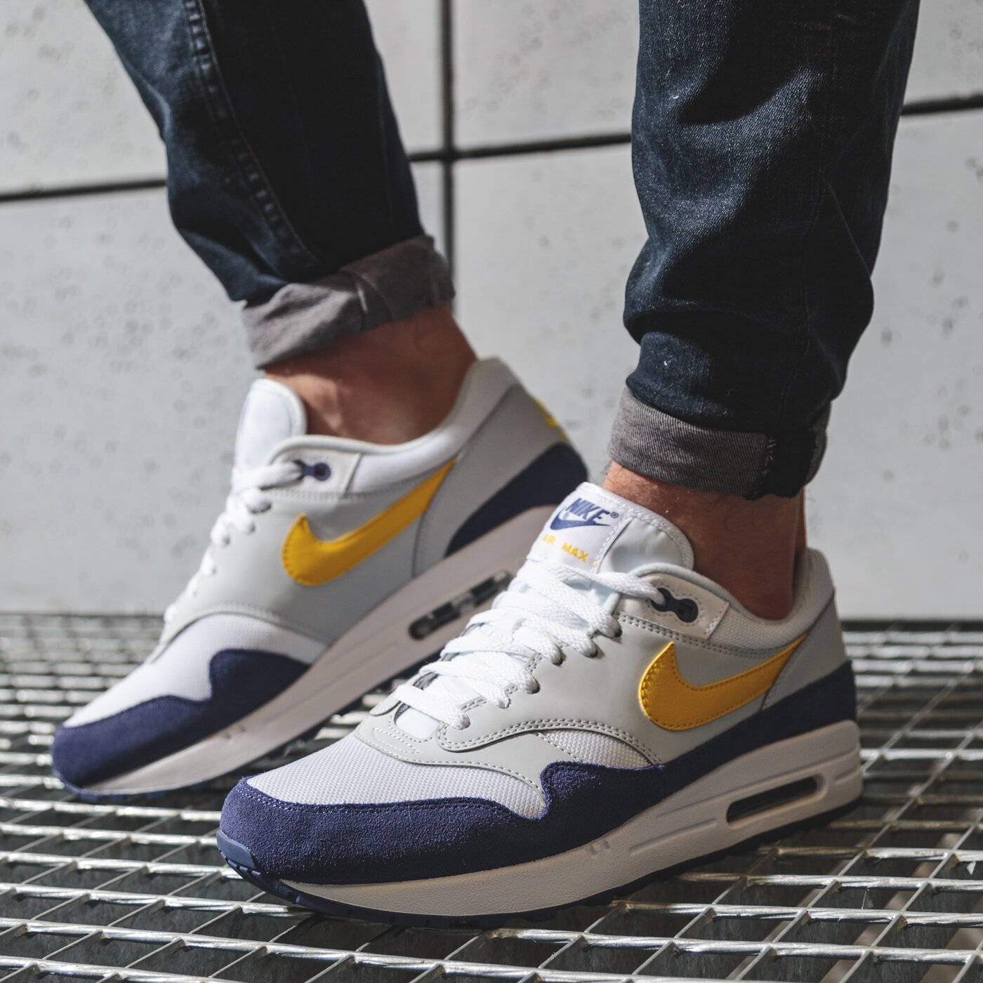 Vyriški kedai NIKE AIR MAX 1 ah8145-105 spalva tamsiai mėlyna