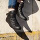 Moteriški kedai CONVERSE CHUCK TAYLOR ALL STAR BREA LEATHER 549583c spalva juoda