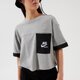 Moteriški marškinėliai NIKE MARŠKINĖLIAI W NSW SS MARŠKINĖLIAI HTG dd5685-063 spalva pilka