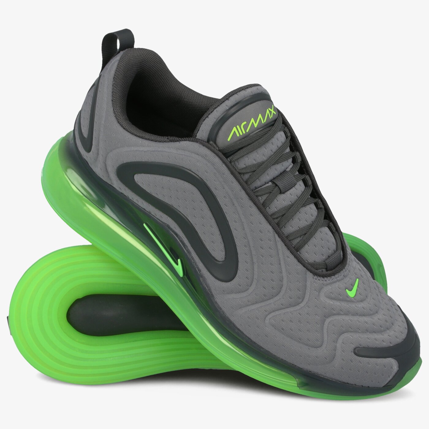 nike air max 720 preto e verde