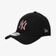 Vyriška kepurė su snapeliu NEW ERA KEPURĖ ESSENTIAL 39THIRTY NYY BLK/YEL NEW YORK YANKE 12285504 spalva juoda