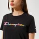 Moteriški marškinėliai CHAMPION MARŠKINĖLIAI CREWNECK MARŠKINĖLIAI 114991kk001 spalva juoda