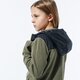 Vaikiškas džemperis NIKE DŽEMPERIS UŽSEGAMAS SU GOBTUVU   B NSW HOODIE FZ WINTER bv4506-222 spalva žalia