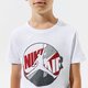 Vaikiški marškinėliai JORDAN MARŠKINĖLIAI JUMPMAN PATCHED TEE BOY 95a902-001 spalva balta