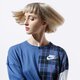 Moteriškas džemperis NIKE DŽEMPERIS W NSW MARŠKINĖLIAI LS PLAID bv4674-469 spalva tamsiai mėlyna