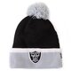 Vaikiška kepurė NEW ERA KEPURĖ TEAM CUFF BOBBLE OAKLAND RAIDERS 80043296 spalva juoda