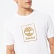 Vyriški marškinėliai TIMBERLAND MARŠKINĖLIAI STACK   LOGO WHITE/ANTIQUE BRONZE tb0a5zh1dh11 spalva balta