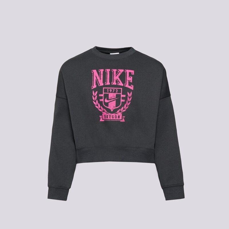 NIKE DŽEMPERIS G NSW TREND FLC CREW PRNT GIRL