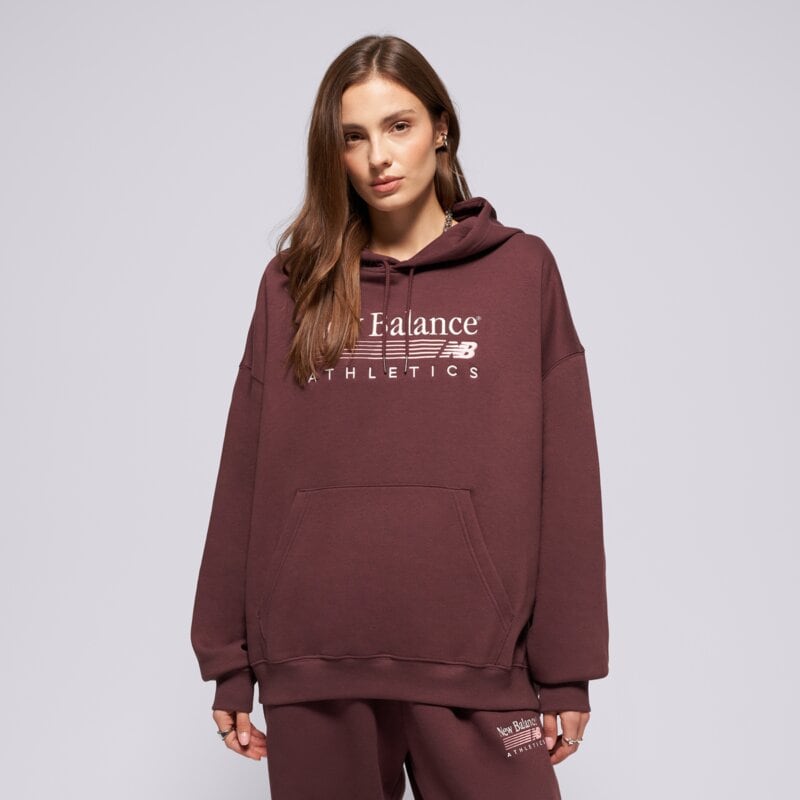 NEW BALANCE DŽEMPERIS SU GOBTUVU TRACKSIDE FLEECE HOODIE