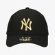 Vyriška kepurė su snapeliu NEW ERA KEPURĖ TEAM CONTRAST 940 BLKGLD NEW YORK YANKEES BLK 60141921 spalva juoda