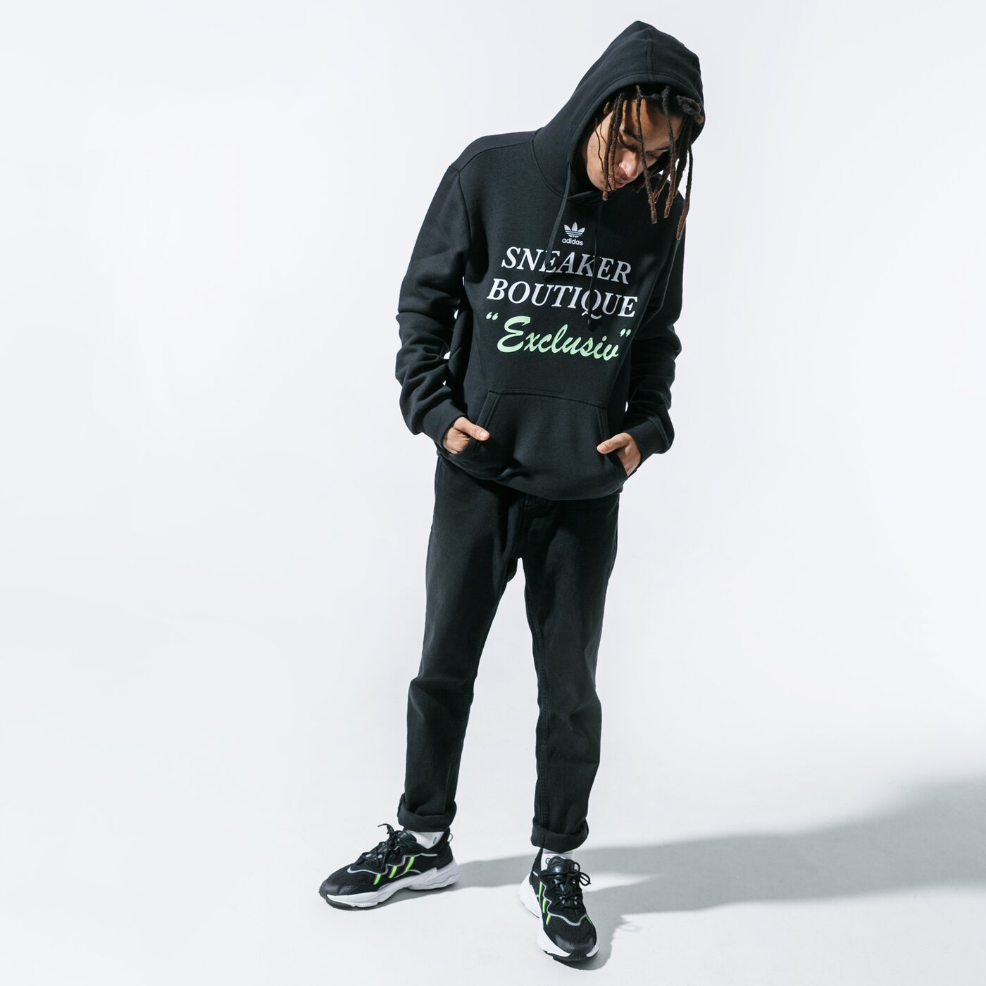 Vyriškas džemperis ADIDAS DŽEMPERIS SU GOBTUVU SNEAKER BOUTIQUE OTH gj9609 spalva juoda