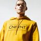 Vyriškas džemperis CONFRONT DŽEMPERIS ESSENTIAL YLW HOODY  cf39blm38001 spalva geltona