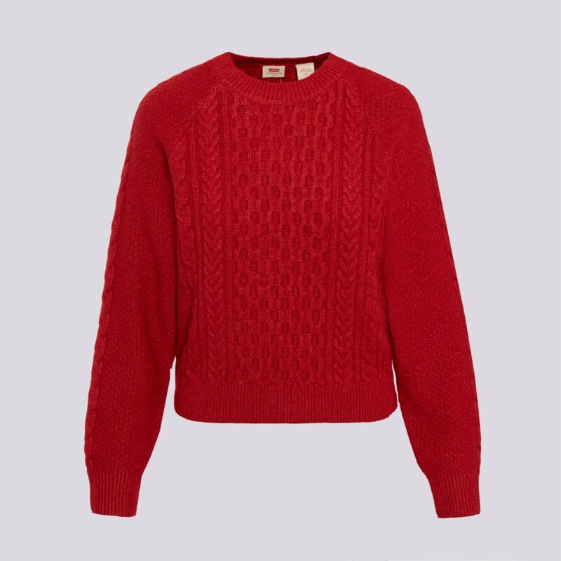 LEVI'S MEGZTINIS JOLIE CABLE CREWNECK SWEATER