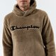 Vyriškas džemperis CHAMPION DŽEMPERIS SU GOBTUVU HOODED MARŠKINĖLIAI 214973gs044 spalva rusvai žalsva