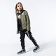 Vaikiškas džemperis NIKE DŽEMPERIS UŽSEGAMAS SU GOBTUVU   B NSW HOODIE FZ WINTER bv4506-222 spalva žalia