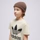 Vaikiški marškinėliai ADIDAS MARŠKINĖLIAI TREFOIL TEE BOY ij7179 spalva rusvai gelsva