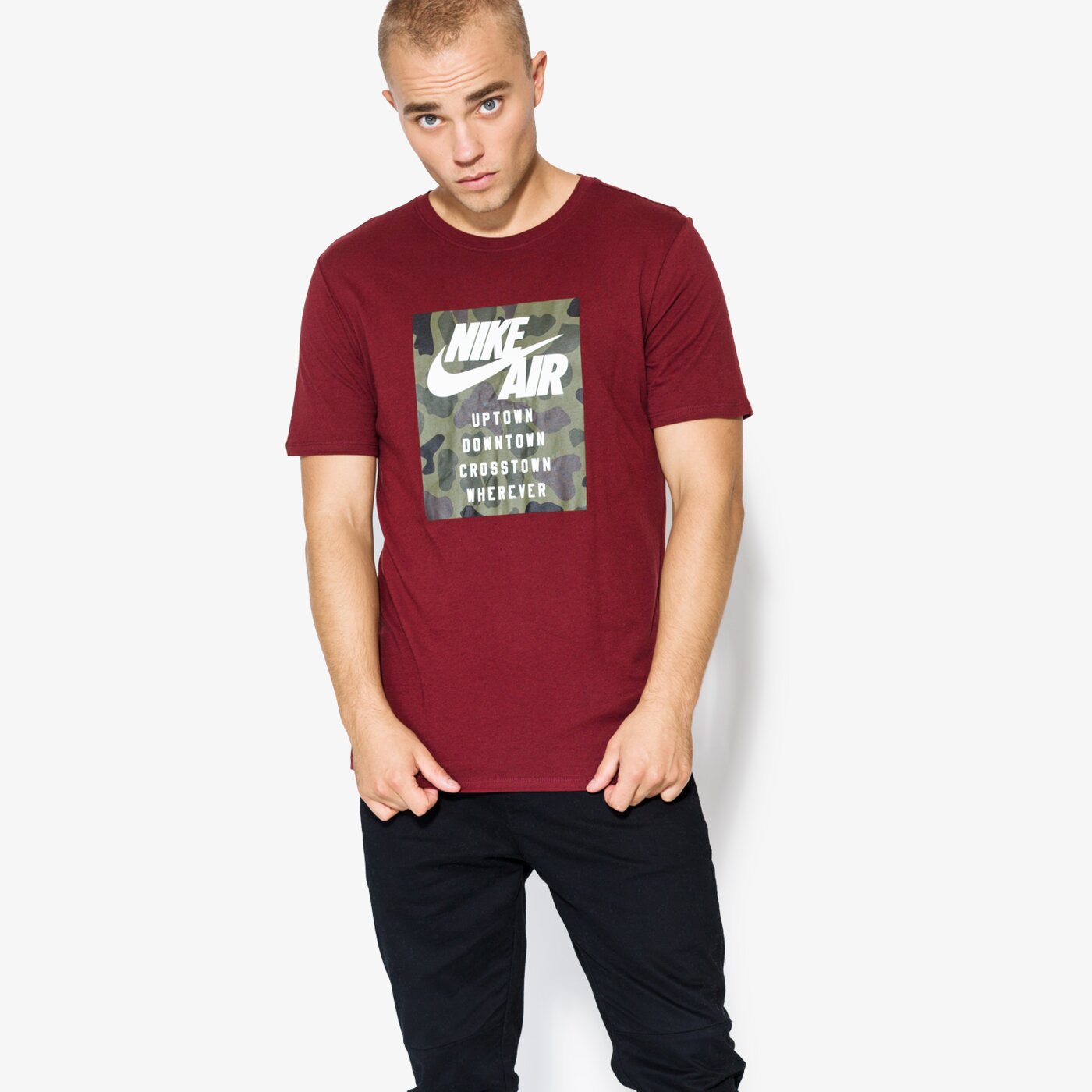 NIKE MARŠKINĖLIAI SS M NSW TEE NK AF1 WHEREEVER | AH6957-619 | TAMSIAI  RAUDONA | 19,99 € | Marškinėliai | ✪ Sizeer.lt ✪