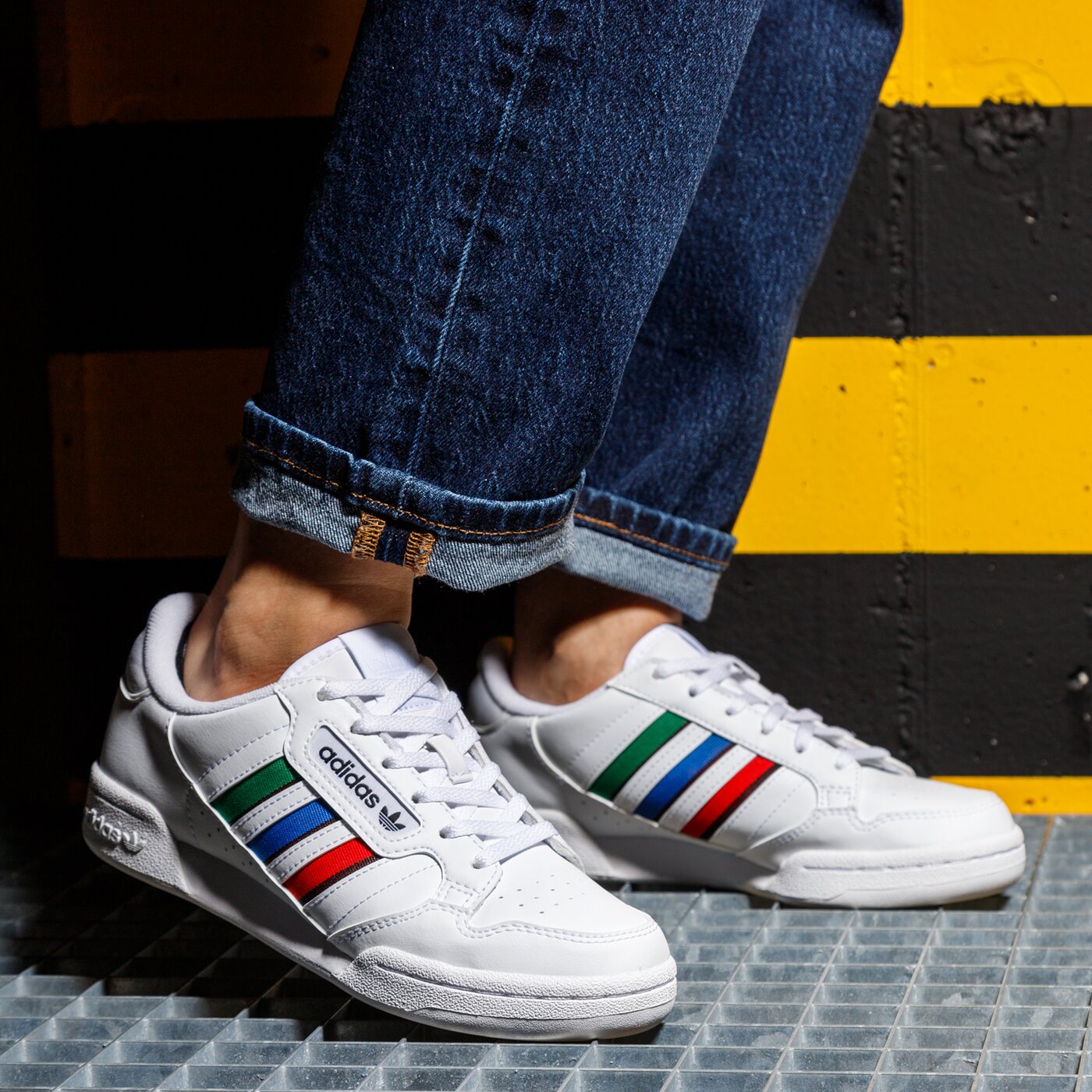 adidas continental 80 stripes