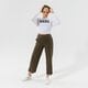 Moteriškos kelnės PUMA KELNĖS HER RIBBED WIDE PANTS - GRAPE LEAF 58952544 spalva rusvai žalsva