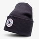 Vaikiška kepurė CONVERSE KEPURĖ  ŽIEMINĖ TALL CHUCK PATCH BEANIE 10019012-a01 spalva juoda