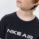 Vaikiški marškinėliai NIKE MARŠKINĖLIAI AIR BOY dc7631-010 spalva juoda