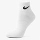 Moteriškos kojinės NIKE KOJINĖS 3PPK QUARTER WHITE sx4706-101 spalva balta