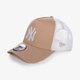 Vaikiška kepurė su snapeliu NEW ERA KEPURĖ MLB ESS TRK NY YANKEES CAM/WHI 80488968 spalva rusvai gelsva