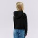 Vaikiškas džemperis ADIDAS DŽEMPERIS SU GOBTUVU CROPPED HOODIE GIRL h32337 spalva juoda