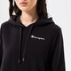 Moteriškas džemperis CHAMPION DŽEMPERIS SU GOBTUVU HOODED SWEATSHIRT 114859kk001 spalva juoda