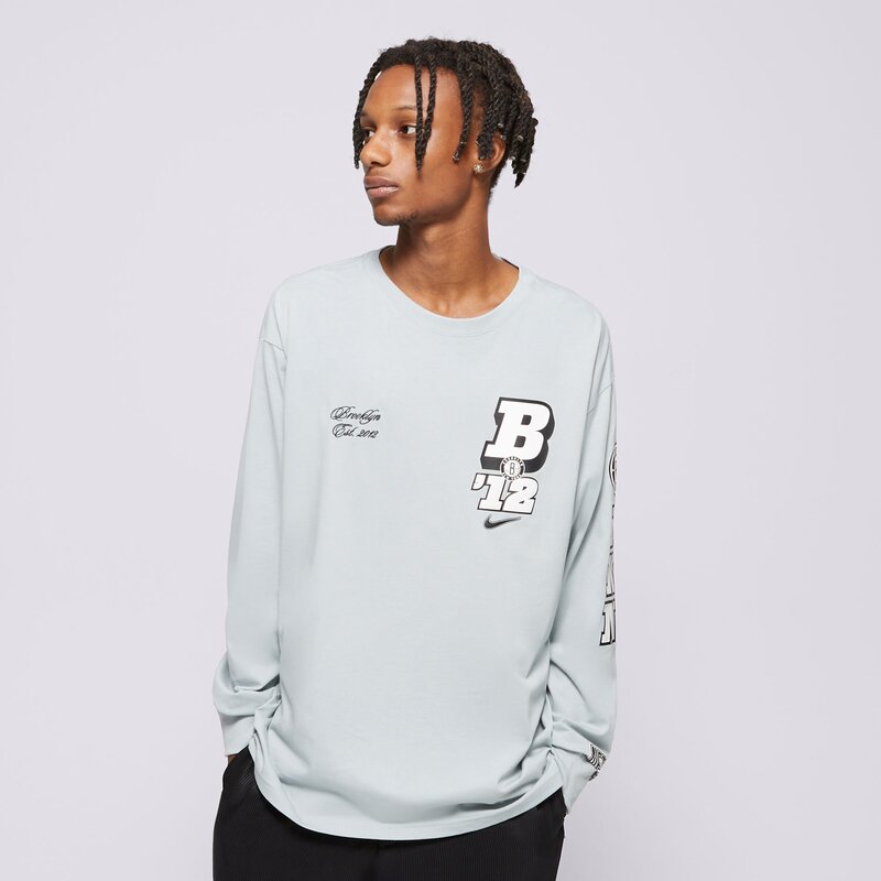 NIKE MARŠKINĖLIAI BKN M NK CTS OGC VSY LS TEE NBA