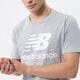 Vyriški marškinėliai NEW BALANCE MARŠKINĖLIAI ESSENTIALS   STACKED LOGO TEE mt01575ag spalva pilka