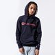 Vyriškas džemperis CHAMPION DŽEMPERIS SU GOBTUVU LOGO HOODY 215496bs501 spalva tamsiai mėlyna