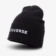 Vaikiška kepurė CONVERSE KEPURĖ  ŽIEMINĖ NOVA BEANIE 10017419-a01 spalva juoda