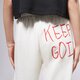 Moteriškos kelnės CHAMPION KELNĖS ELASTIC CUFF PANTS 116287ww036 spalva balta