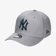 Vyriška kepurė su snapeliu NEW ERA KEPURĖ ESSENTIAL 9FIFTY STRETCH NYY GREY NEW YORK YA 12285381 spalva pilka