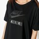 Moteriški marškinėliai NIKE MARŠKINĖLIAI SS W NSW MARŠKINĖLIAI LOGO AIR aa1720-010 spalva juoda