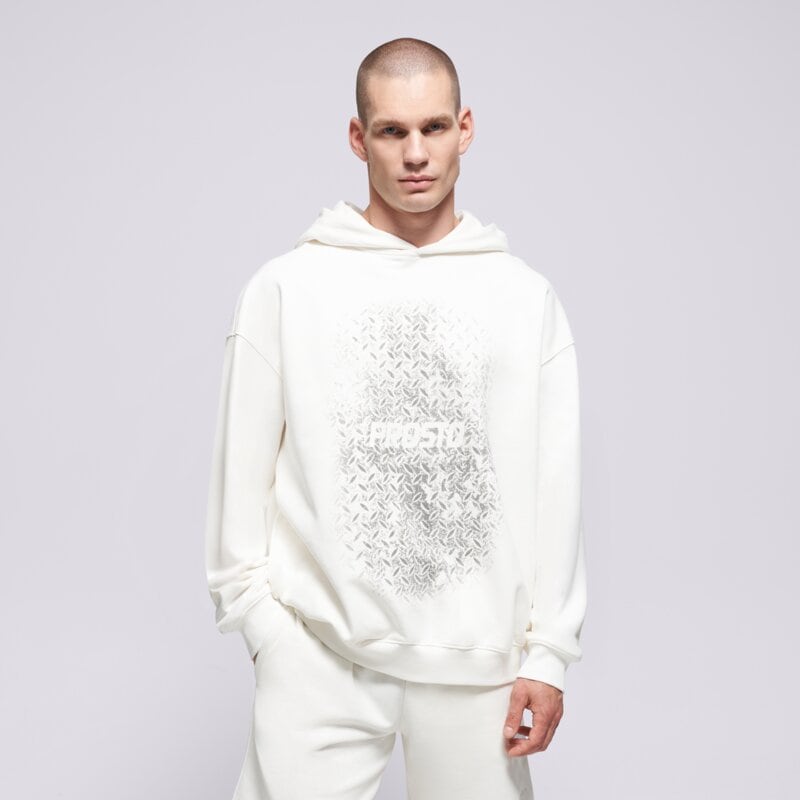 PROSTO DŽEMPERIS SU GOBTUVU HOODIE GRADE WHITE