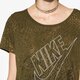 Moteriški marškinėliai NIKE MARŠKINĖLIAI TEE-BF BURNOUT GLITCH 803993368 spalva rusvai žalsva